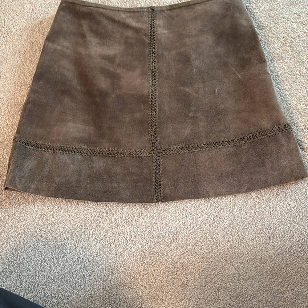Arden B Brown Suede y2k Skirt